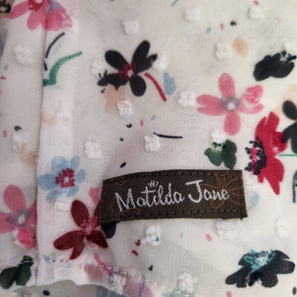 Matilda Jane Women's L Floral Whats up Butter Cup Blouse - Picture 6 of 9